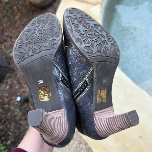 Nwot L'ARTISTE SPRING STEP Stylish Multicolor Ankle Boots 39us 9 - Picture 10 of 15